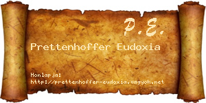 Prettenhoffer Eudoxia névjegykártya